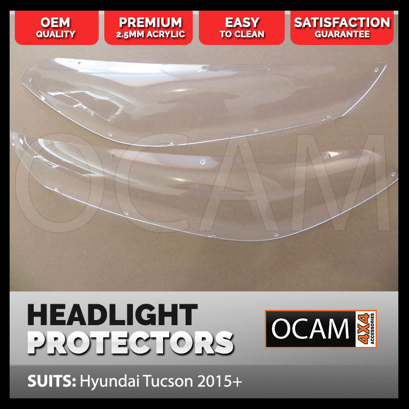 OCAM Headlight Protectors For Hyundai Tucson 2015-18 Headlamp Covers – additional photo
