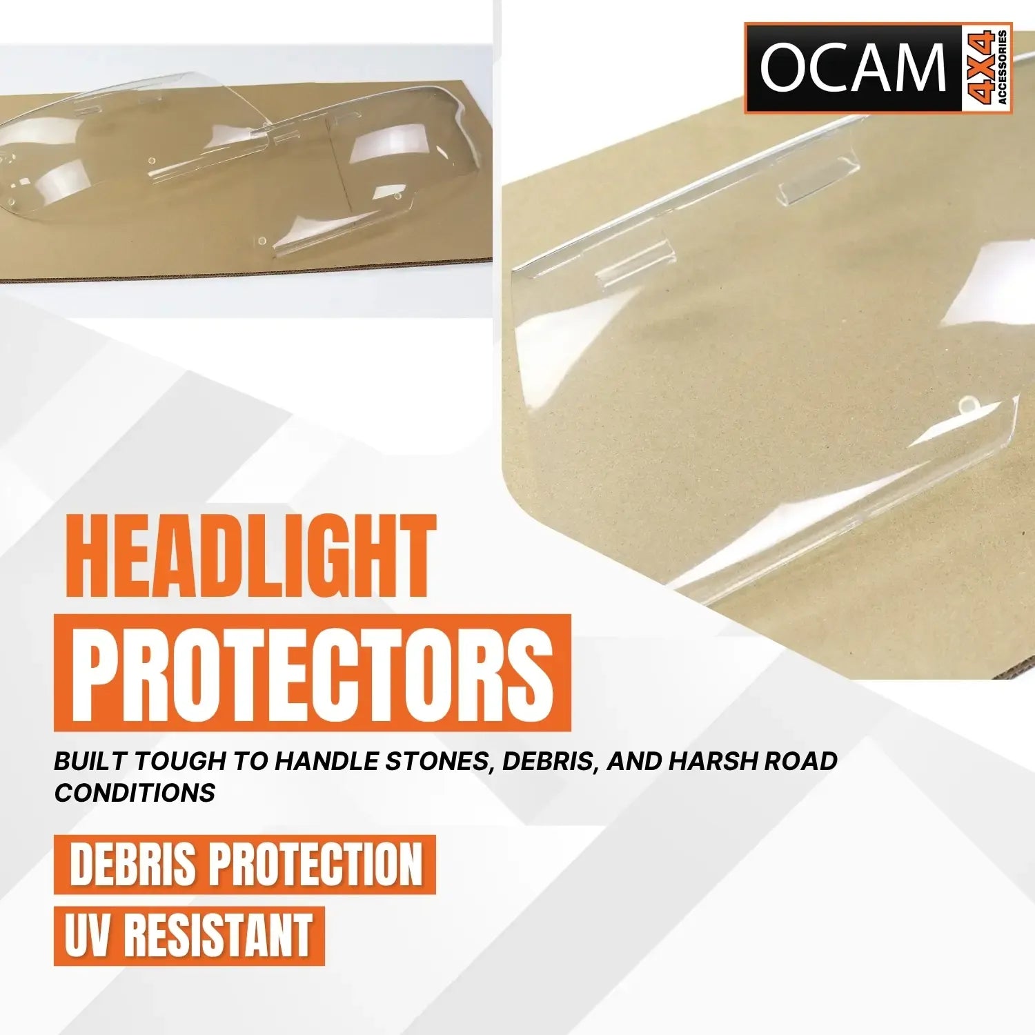OCAM Headlight Protectors For Nissan Patrol Y61 Series 1-2, 1997-2000, Headlamp Covers – additional photo