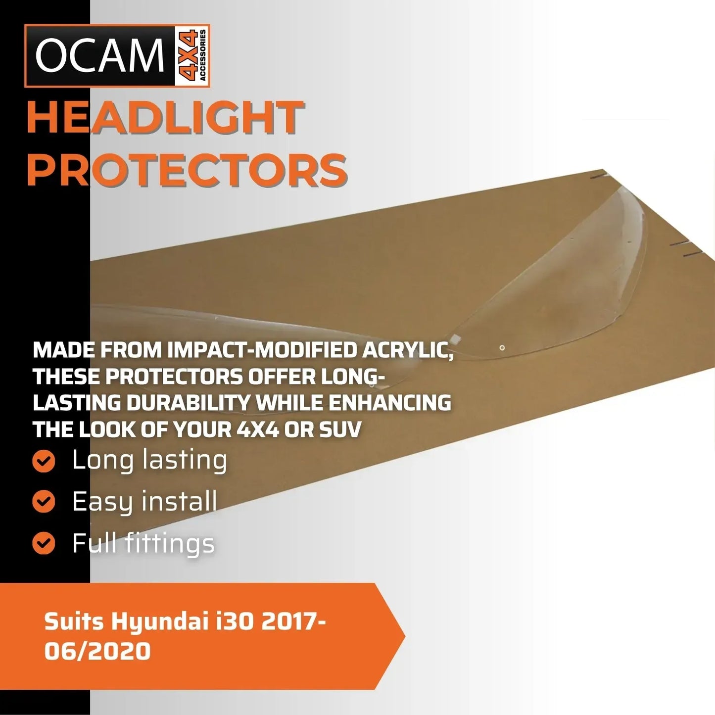OCAM Headlight Protectors For Hyundai i30 2017-06/2020 – additional photo