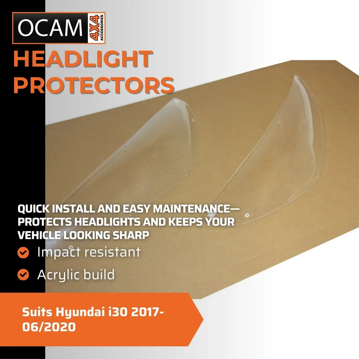 OCAM Headlight Protectors For Hyundai i30 2017-06/2020 – additional photo