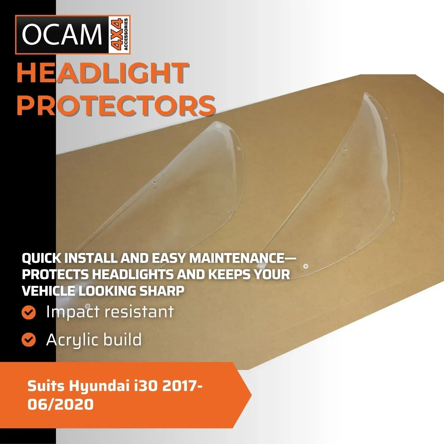 OCAM Headlight Protectors For Hyundai i30 2017-06/2020 – additional photo