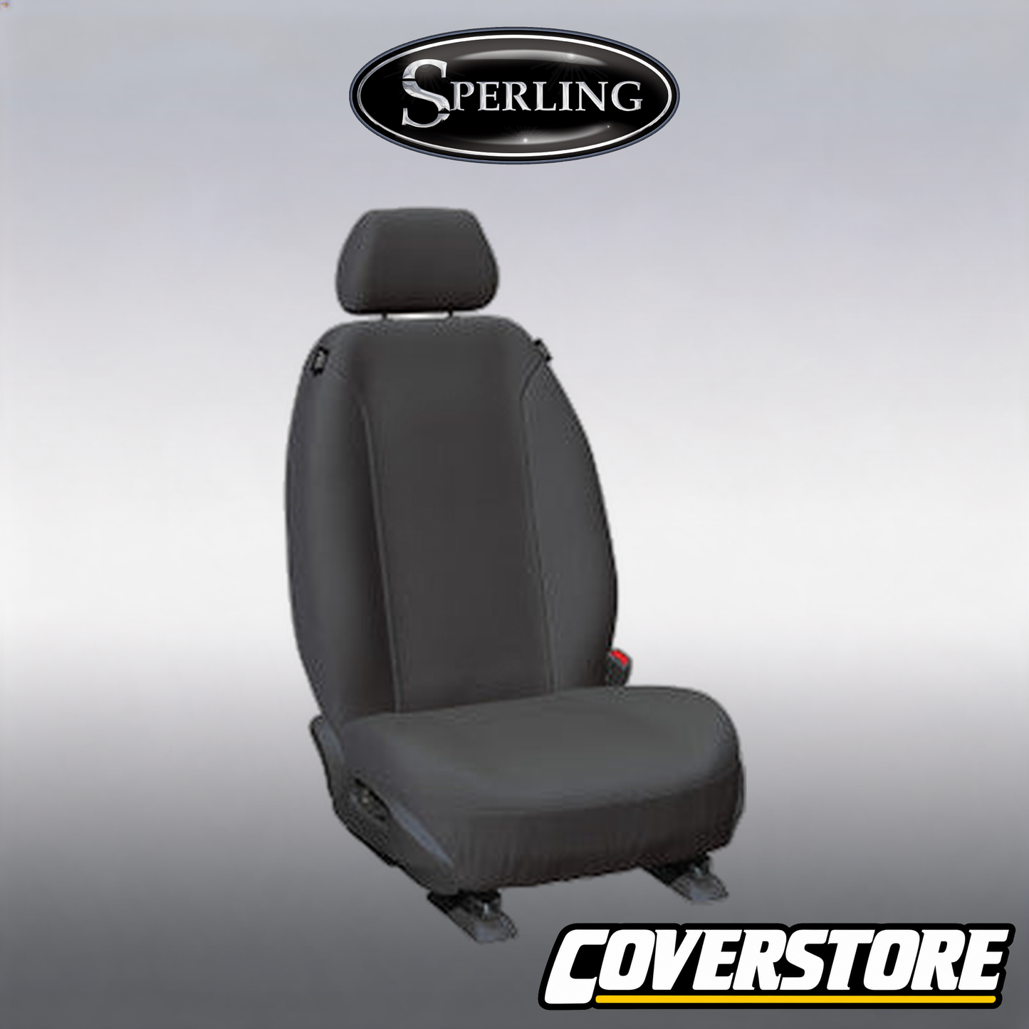 Super Tough Canvas Front Charcoal Seat Covers Suits Triton MV Navara D27