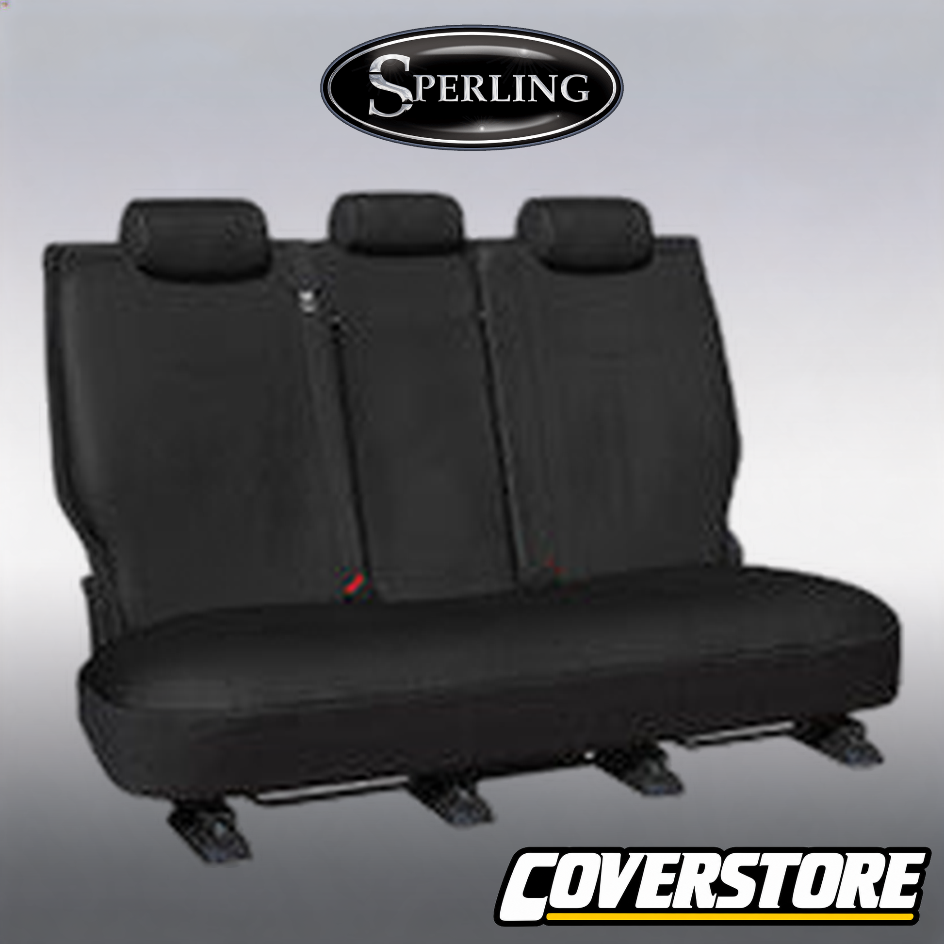 Empire Leather Look Rear Row 2 Black Seat Covers Suits Prado 150 Series 2009-2023