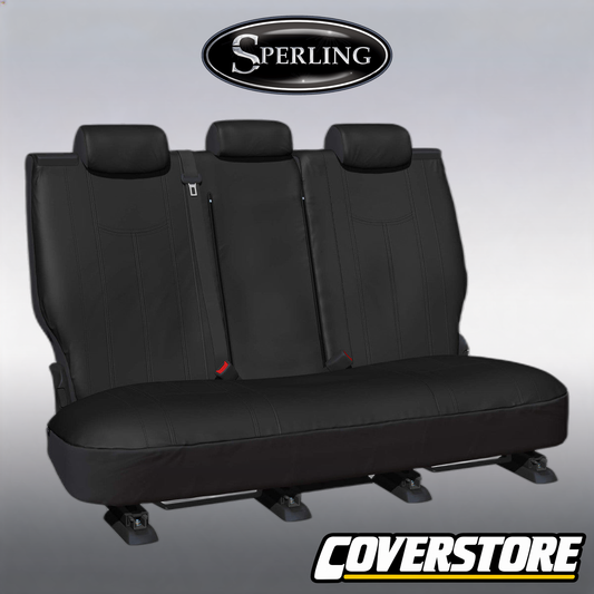 Empire Leather Look Rear Black Seat Covers Suits CRV 2017-2023
