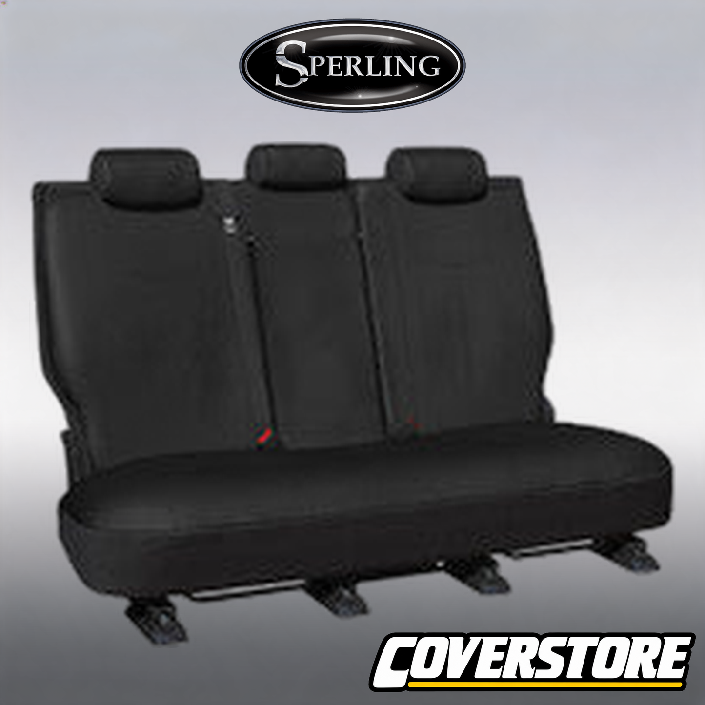 Empire Leather Look Rear Black Seat Covers Suits X Trail Row 2 2014-2022