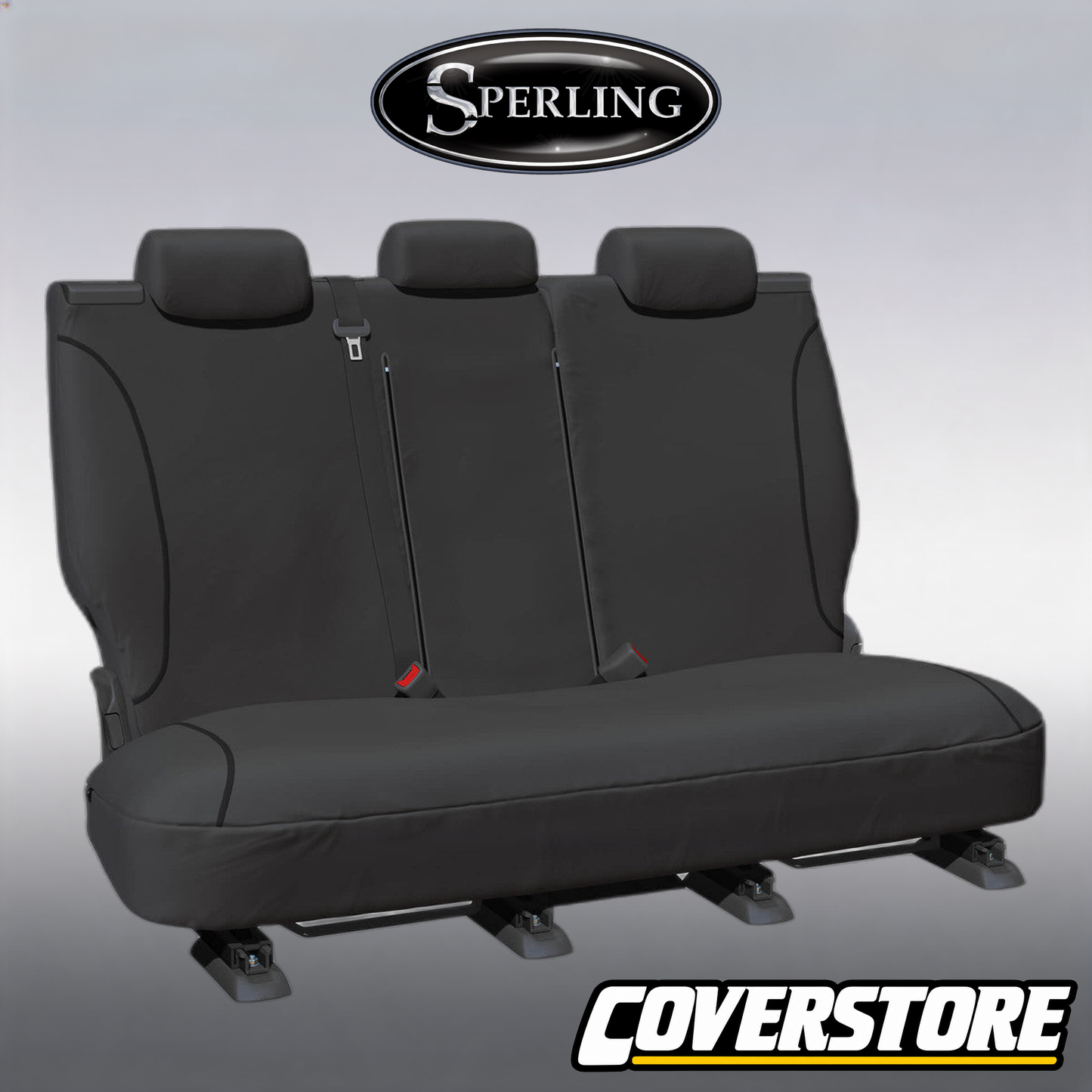 Kakadu Canvas Rear Grey Seat Covers Suits GWM Cannon Cannon-L Cannon Lux Dual Cab