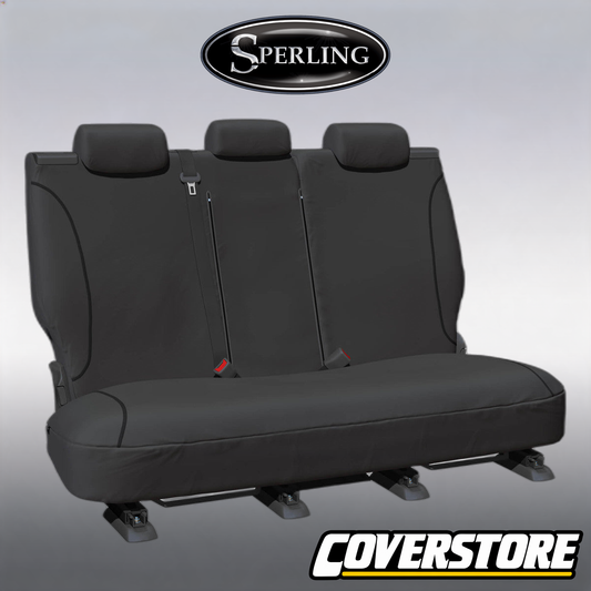Kakadu Canvas Rear Grey Seat Covers Suits GWM Cannon Cannon-L Cannon Lux Dual Cab