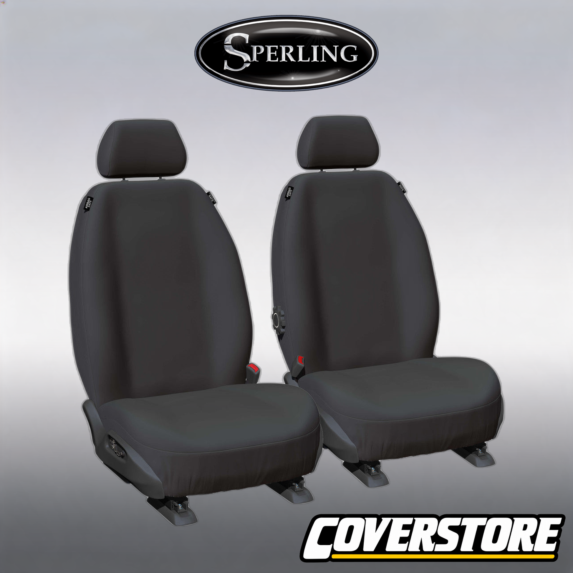 Truck Canvas Front Charcoal Seat Covers - Suits Mitsubishi Shogun 2019 - On
