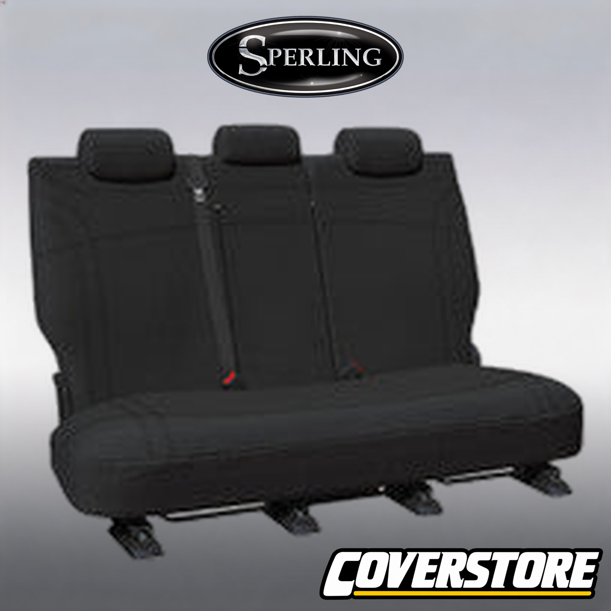 Getaway Neoprene Rear Row 2 Black - Black Stitch Seat Covers Suits Outlander ZM Aspire ES 2021-On