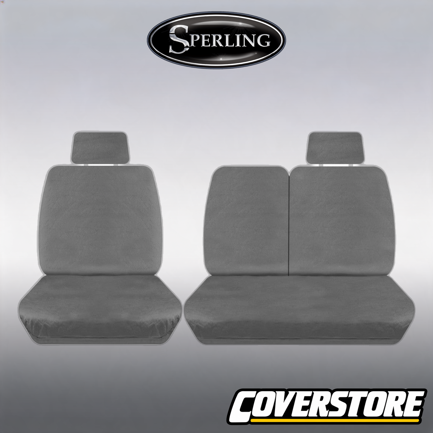 Super Tough Canvas Front Charcoal Seat Covers Suits ILoad 2008-2021
