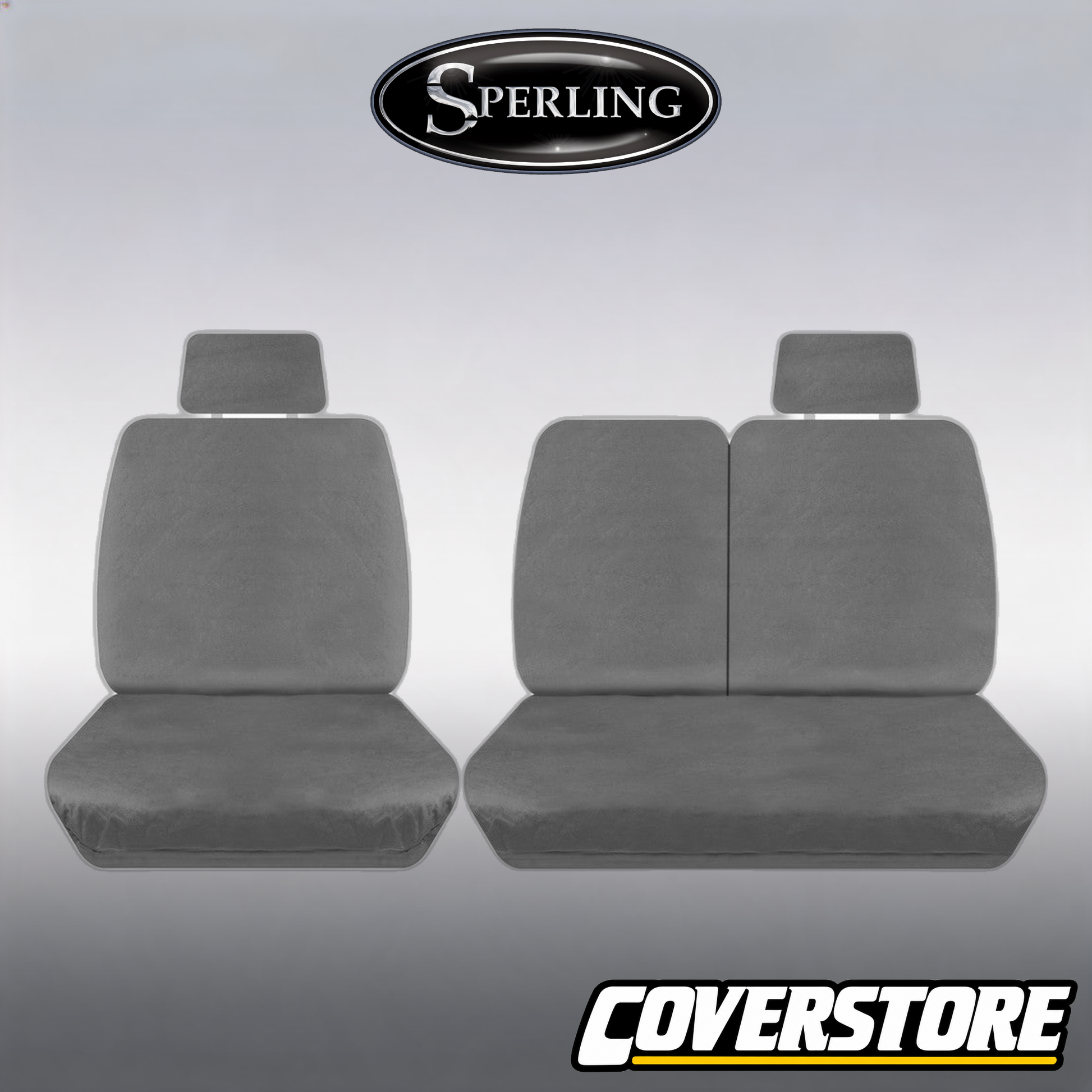 Super Tough Canvas Front Charcoal Seat Covers Suits ILoad 2008-2021