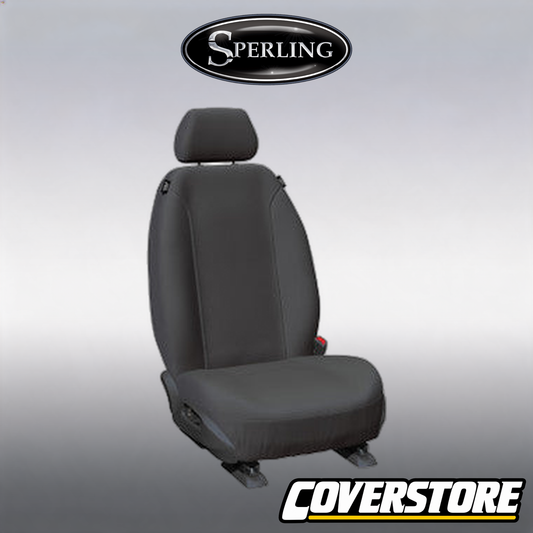 Super Tough Canvas Front Charcoal Seat Covers Suits Staria Load 2021-On