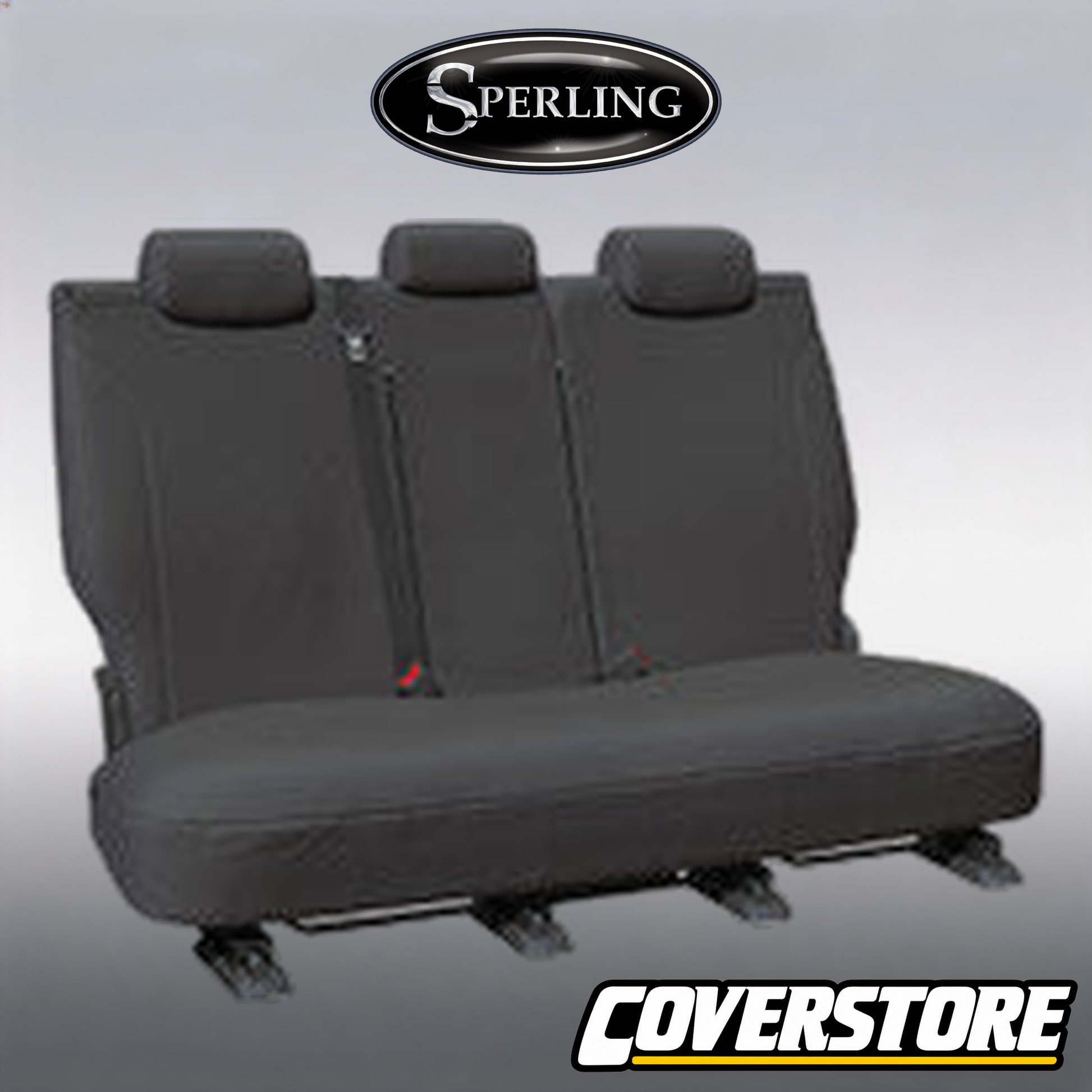 Super Tough Canvas Rear Charcoal Seat Covers Suits DMax 2012-2020