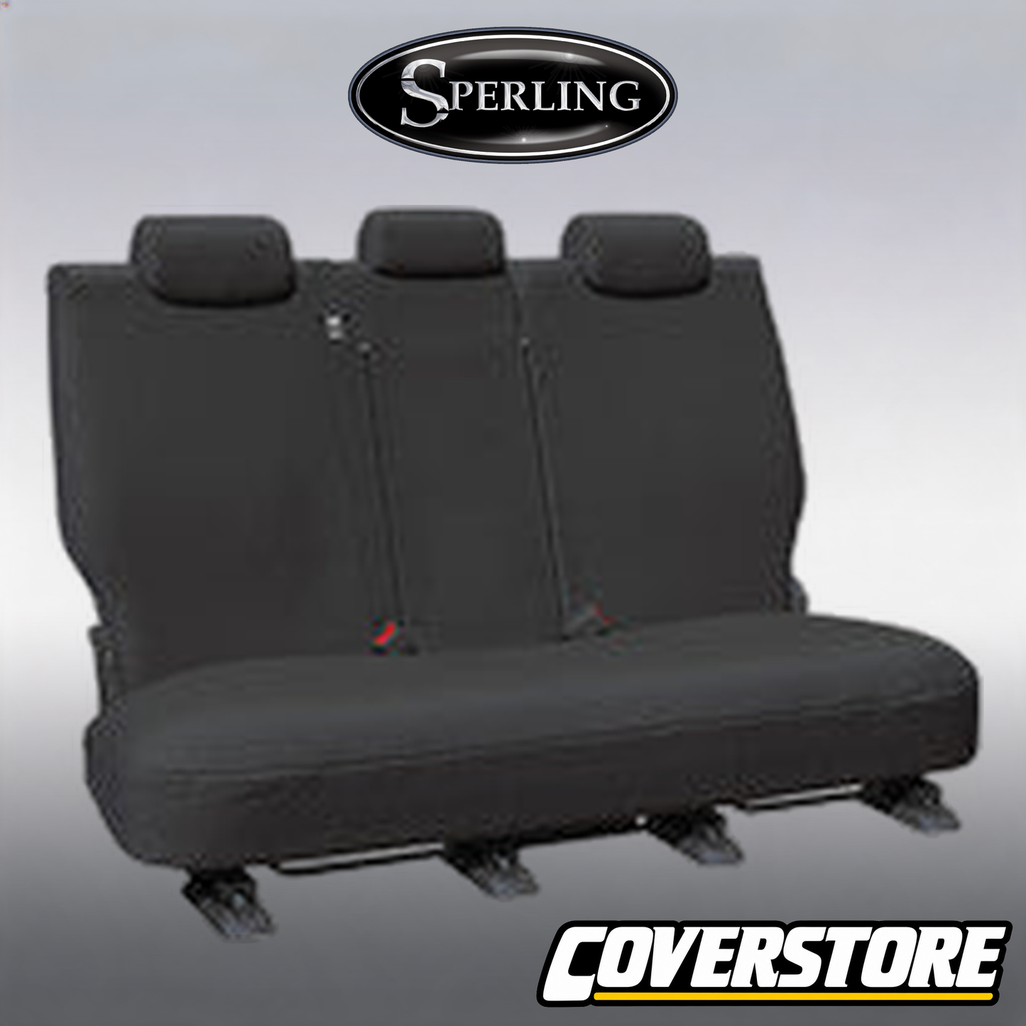 Truck Canvas Rear Charcoal Seat Covers - Suits Isuzu N Series Wide Crew Truck 2007-On