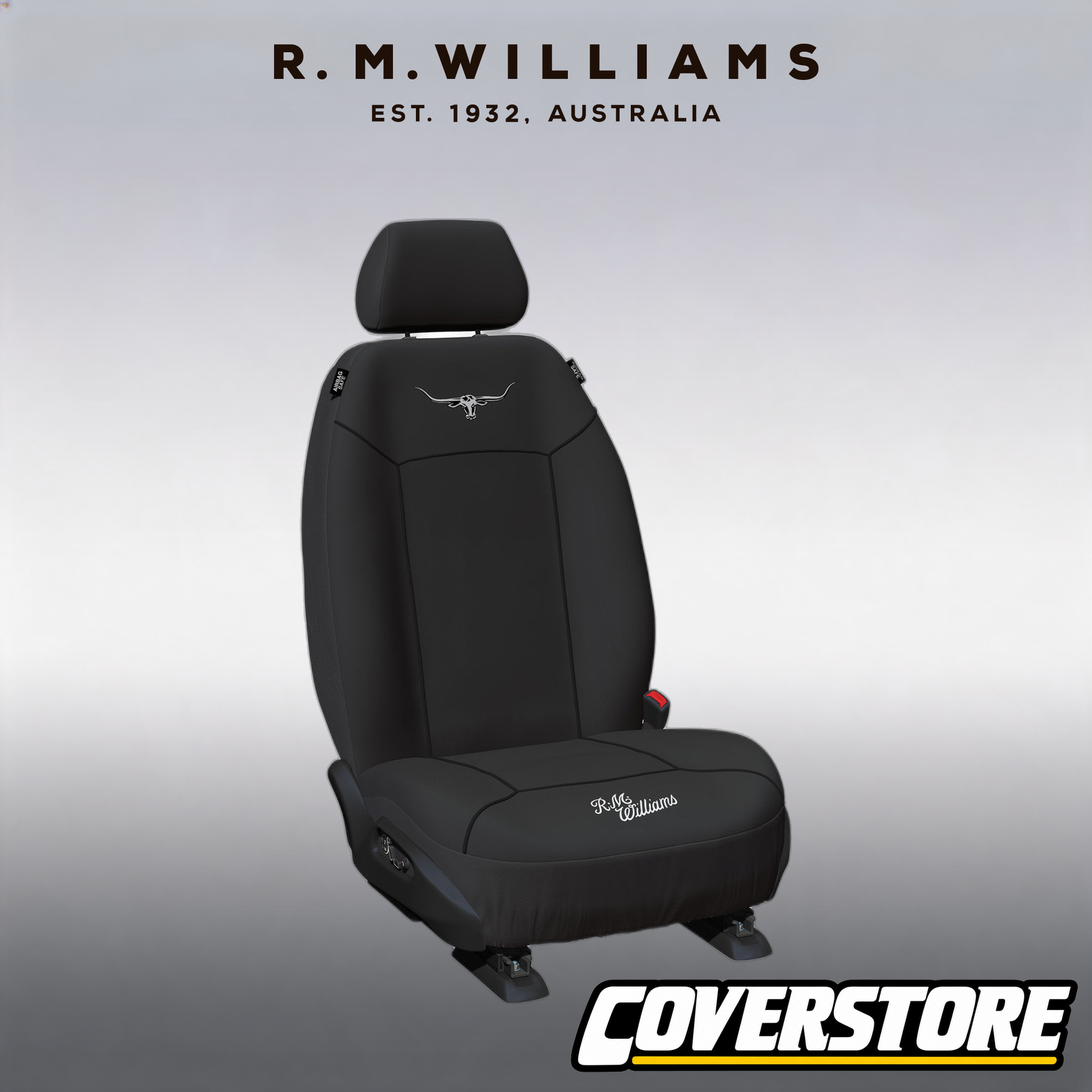 R.M.Williams Canvas Front Seat Covers Suits BT50 DMax MUX 2020-On