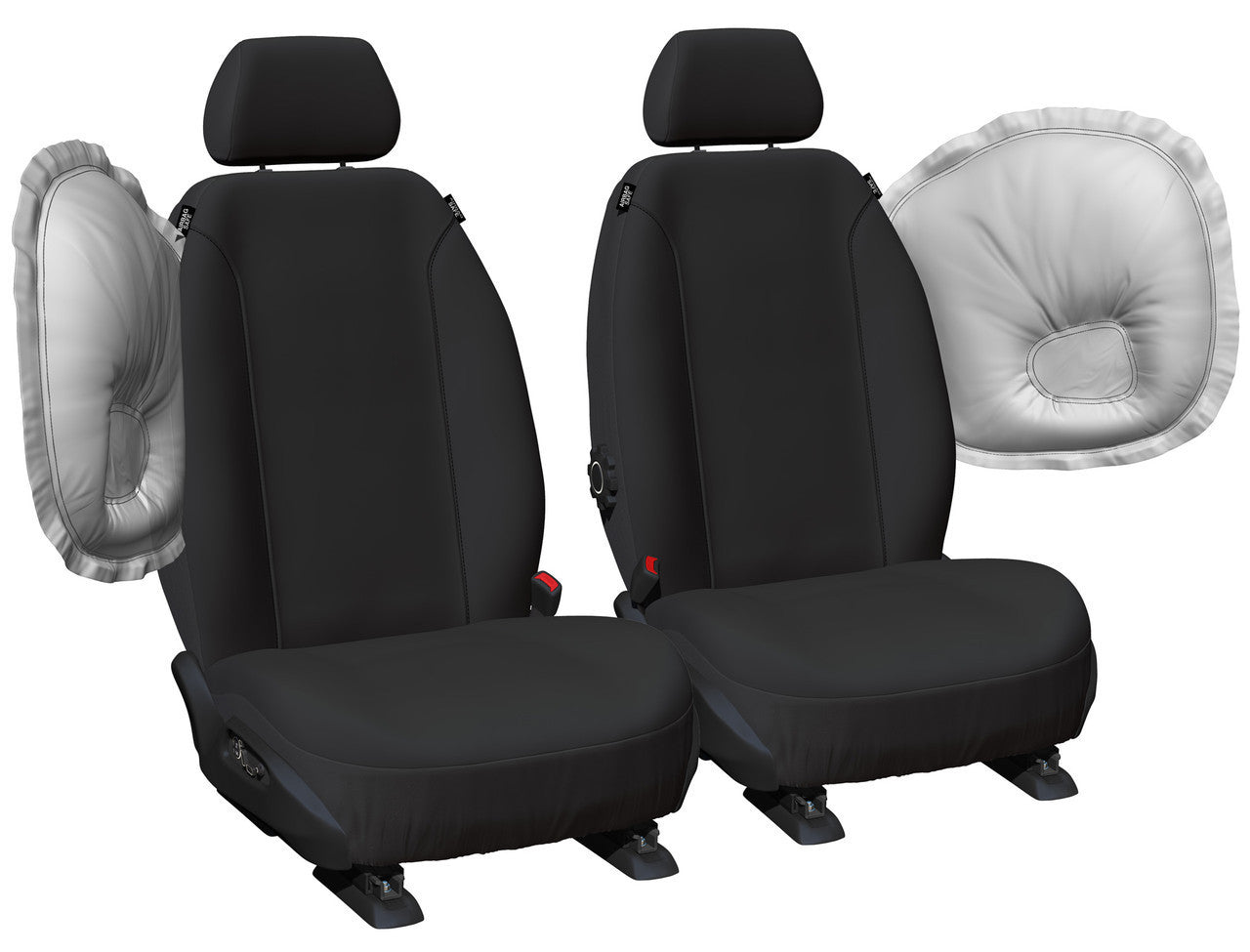 Super Tough Canvas Front Black Seat Covers Suits BT50, Everest, Ranger 2011-2022 – additional photo 4