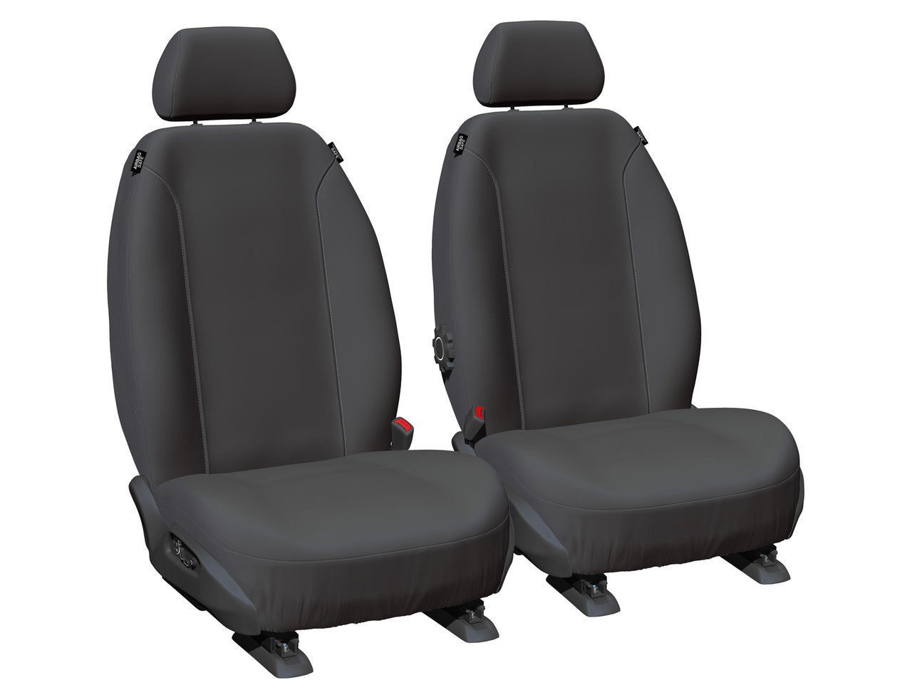 Super Tough Canvas Front Charcoal Seat Covers Suits Landcruiser Ute 2016-2025 – additional photo 2