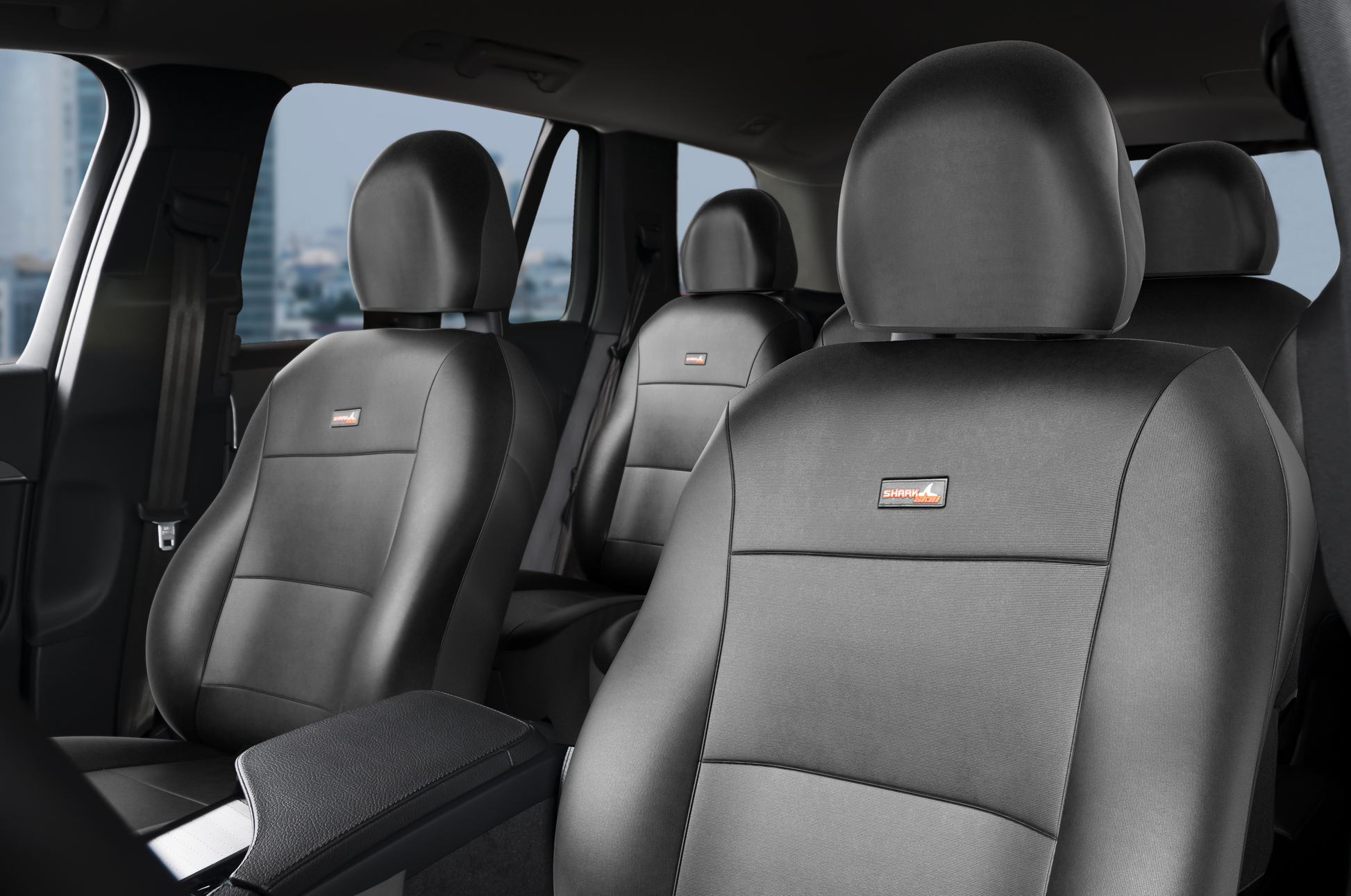Sharkskin Front Seat Covers for Holden Colorado RG Dual Cab (June/2012-On) – additional photo