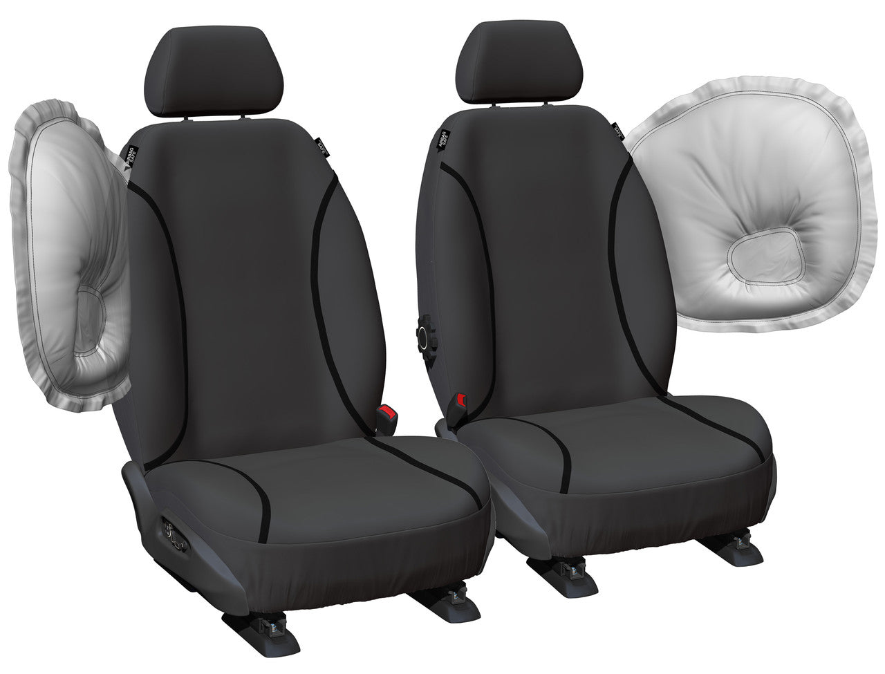 Tradies Canvas Front Black Seat Covers Suits Rav4 50 Series 2019-2025 – additional photo 4