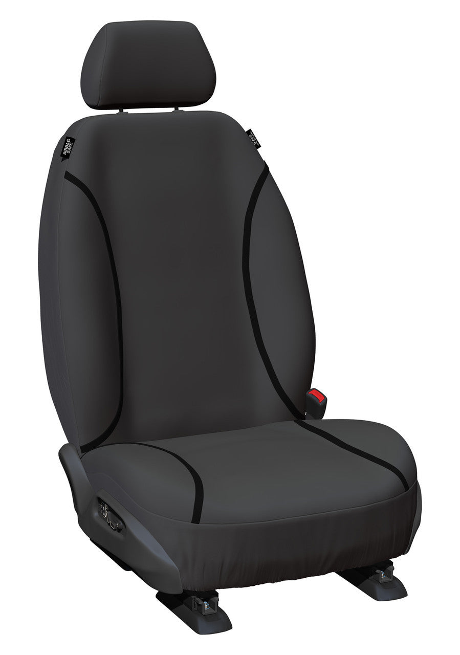 Tradies Canvas Front Black Seat Covers Suits GWM Cannon – additional photo