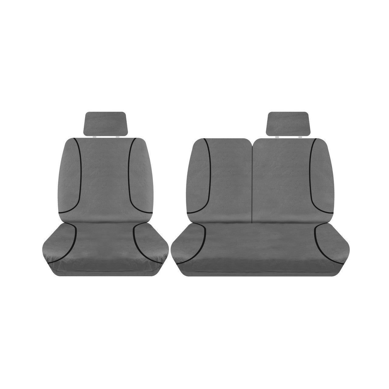 Tradies Canvas Front Grey Seat Covers Suits ILoad 2008-2012 – additional photo
