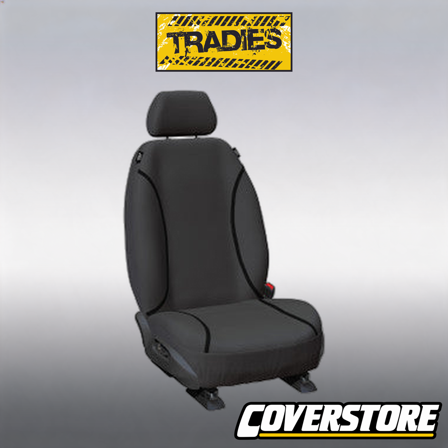 Tradies Canvas Front Grey Seat Covers Suits Hilux 2005-2015
