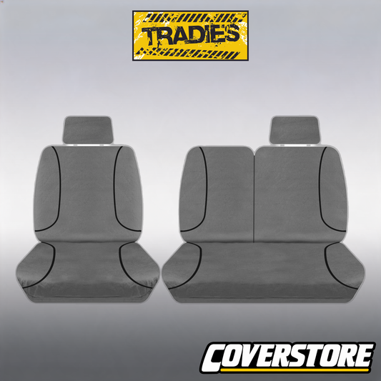 Tradies Canvas Front Grey Seat Covers Suits ILoad 2008-2012