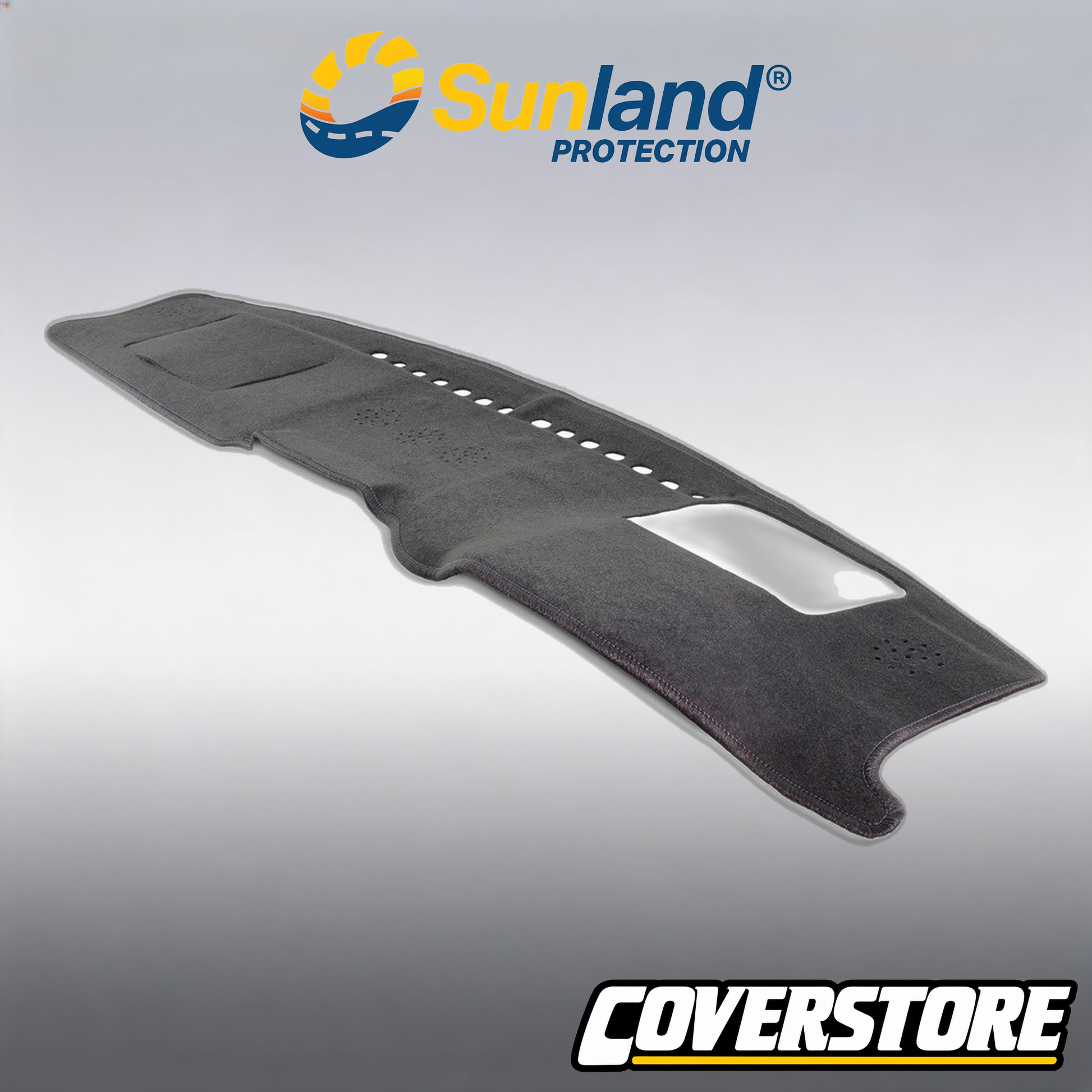 Suits Toyota Landcruiser 300 Series Dash Mat Charcoal 2021 - 2025 with heads up display
