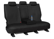 Empire Leather Look Rear Black Seat Covers Suits X Trail Row 2 2014-2022 in Black