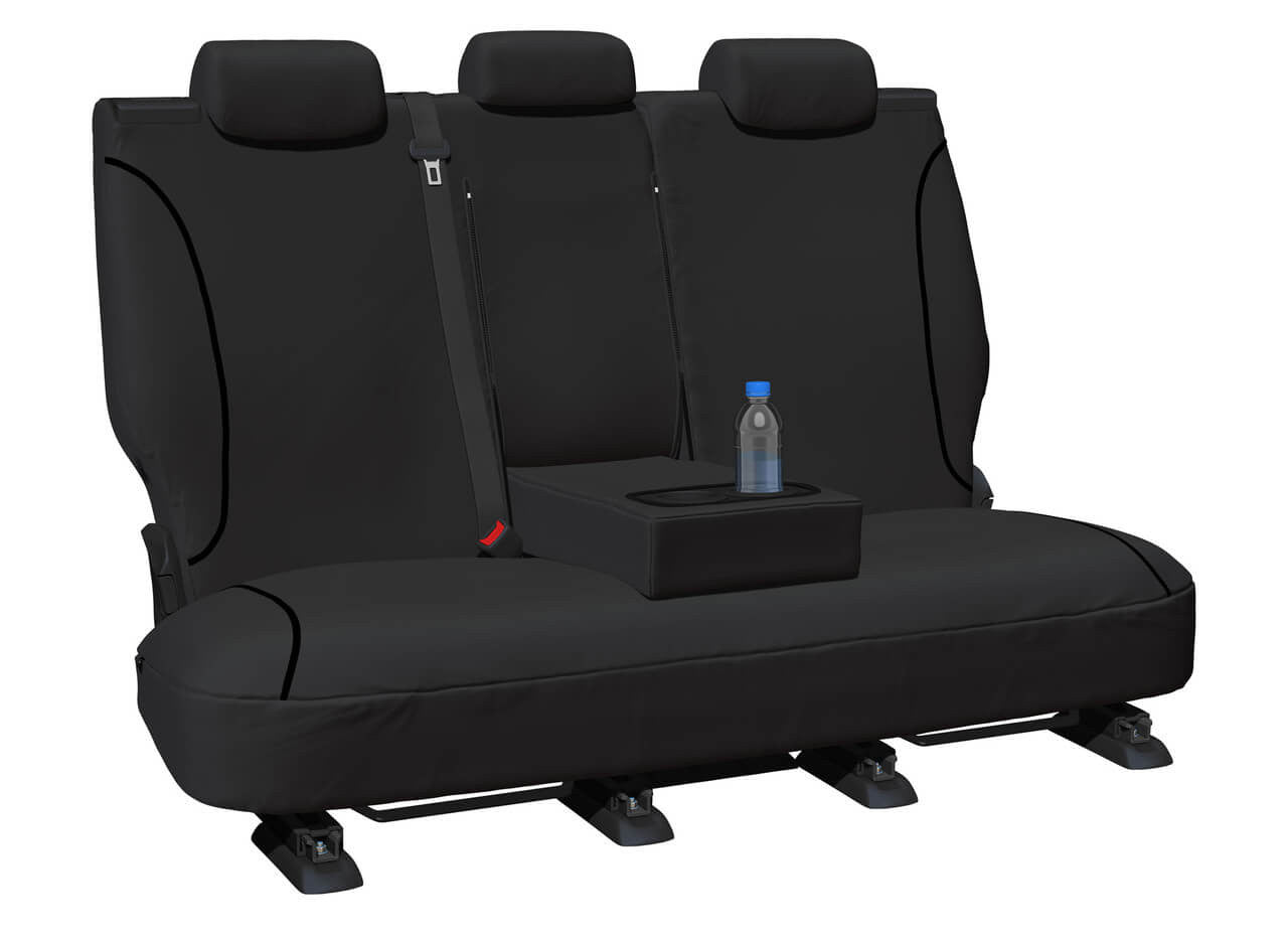 Tradies Canvas Rear Black Seat Covers Suits Rav4 50 Series 2019-2025 in Black