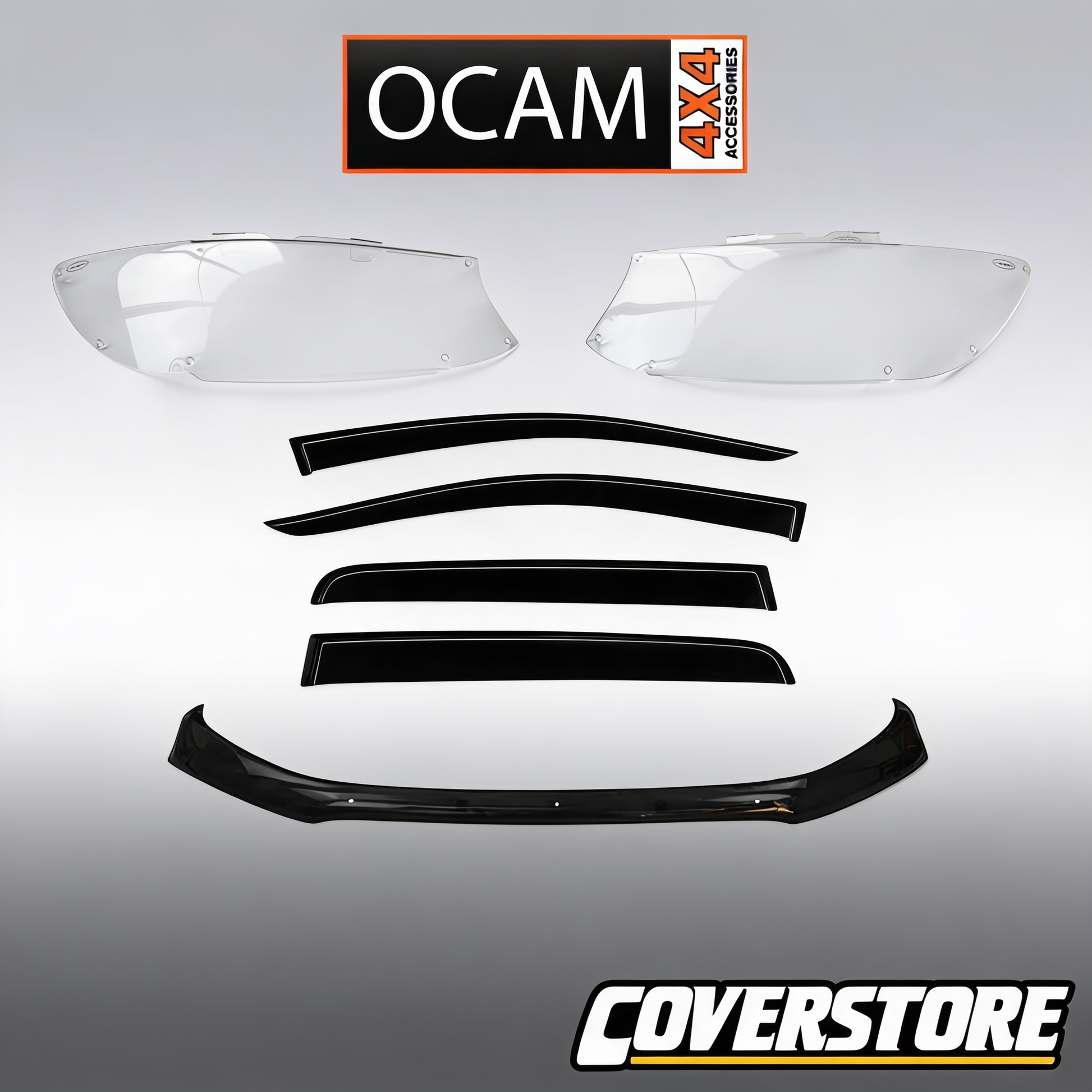 Bonnet, Headlight Protectors, Weathershields for Nissan Patrol Y62 2012-2019