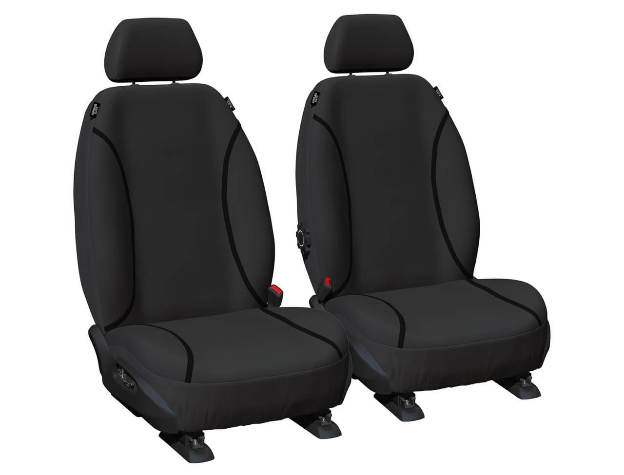 Tradies Canvas Front Black Seat Covers Suits LDV G10 Van 2015-2023 in Black