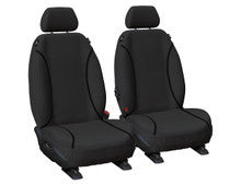 Tradies Canvas Front Black Seat Covers Suits Hiace Bus Van 2005-2019 in Black