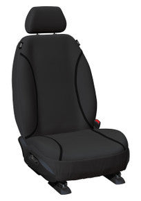 Tradies Canvas Front Black Seat Covers Suits Hilux 2005-2015 in Black