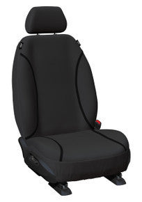 Tradies Canvas Front Black Seat Covers Suits Hilux 200 Series SR SR5 in Black