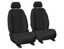 Super Tough Canvas Front Black Seat Covers Suits Everest, Ranger 2022-On in Black