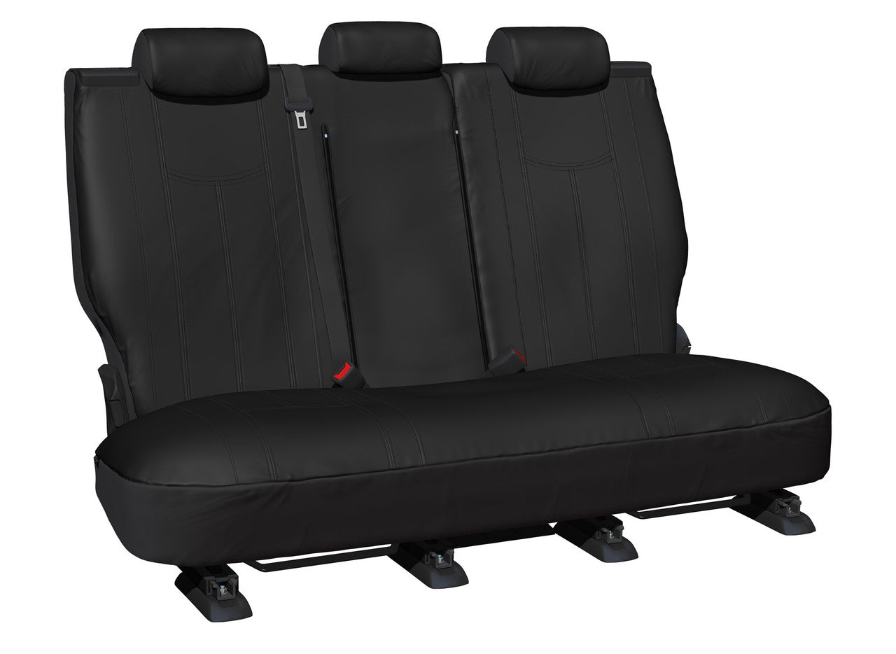 Empire Leather Look Rear Row 2 Black Seat Covers Suits Outlander ZM 2022-On in Black
