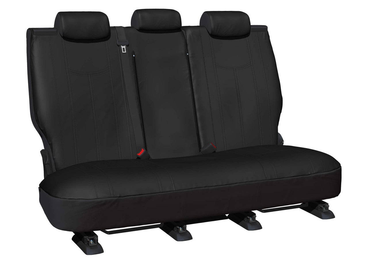 Empire Leather Look Rear Black Seat Covers Suits Sportage NQ 2021-On in Black