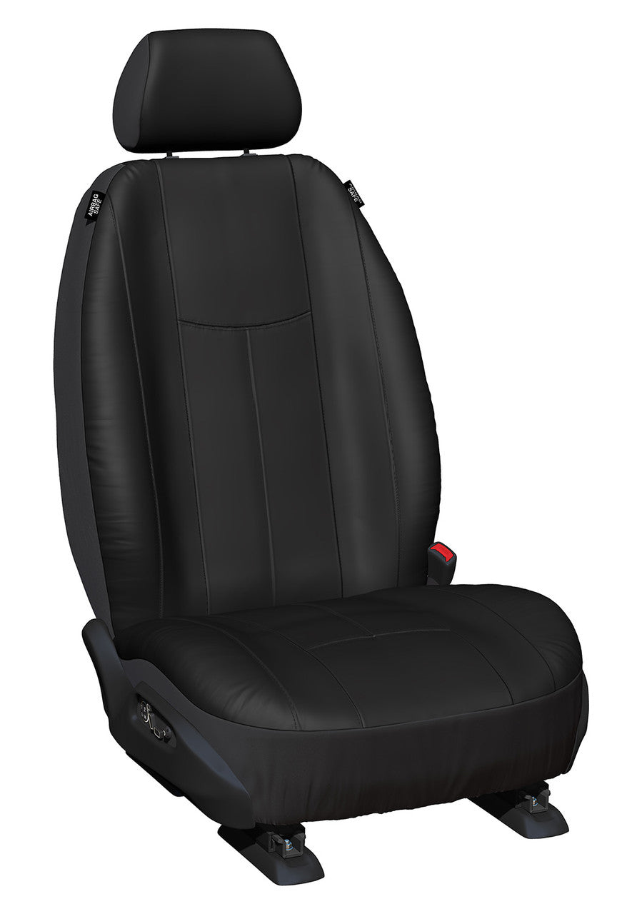 Empire Leather Look Front Black Seat Covers Suits Outlander 2022-On in Black