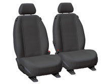 Super Tough Canvas Front Charcoal Seat Covers Suits Transit, Transit Custom 2013-On in Charcoal