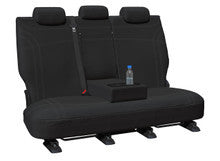 Getaway Neoprene Rear Row 2 Black - Silver Stitch Seat Covers Suits Kluger 2014-2021 in Silver