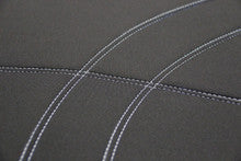 Getaway Neoprene Rear Black - Silver Stitch Seat Covers Suits Mazda3 Hatch 2014-2019 in Silver