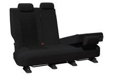 Weekender Jacquard Rear Black Seat Covers Suits X Trail SUV Row 2  2014-2022 in Black