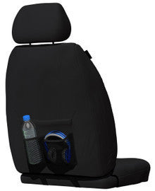 Getaway Neoprene Front Black - Black Stitch Seat Covers Suits I30 2017 - On in Black