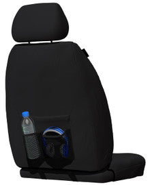 Weekender Jacquard Front Black Seat Covers Suits Accent 2011-2019 in Black