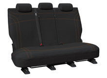 Getaway Neoprene Rear Black - Orange Stitch Seat Covers Suits Ranger Raptor, Sport, Wildtrak, XLT 2022-On in Orange