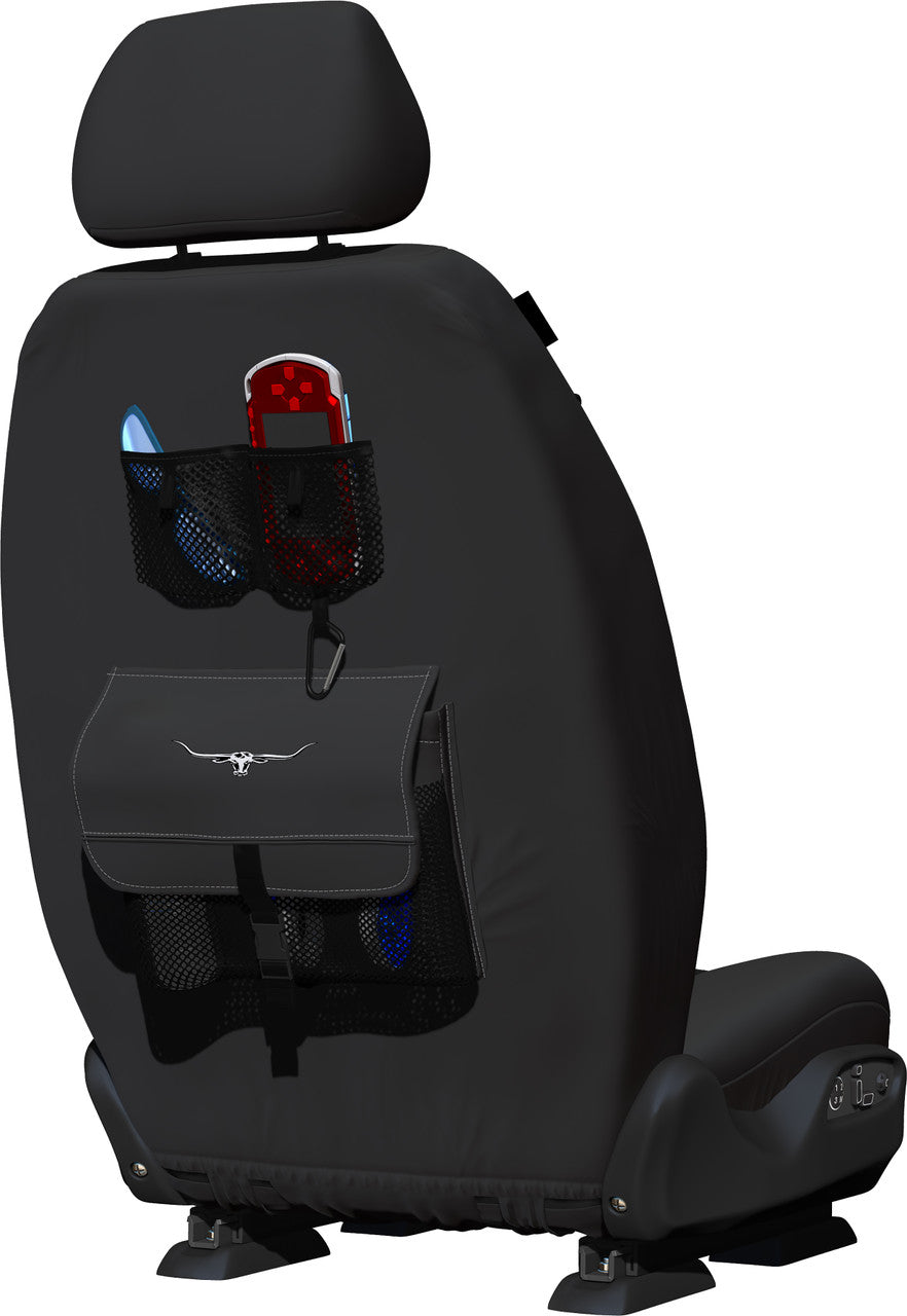 R.M.Williams Canvas Front Seat Covers Suits BT50 DMax MUX 2020-On in Black