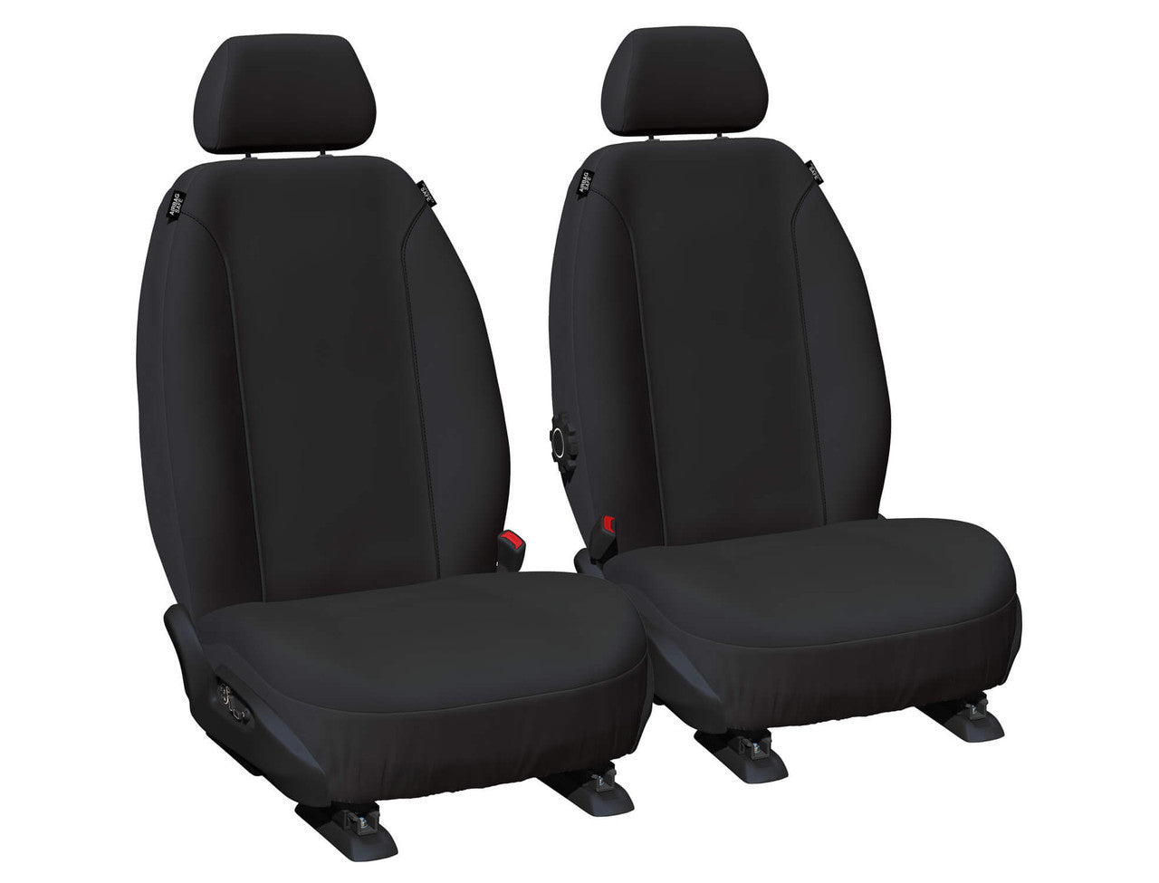 Super Tough Canvas Front Black Seat Covers Suits Hilux 2015-On in Black