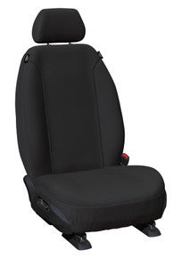 Super Tough Canvas Front Black Seat Covers Suits Everest, Ranger 2022-On in Black