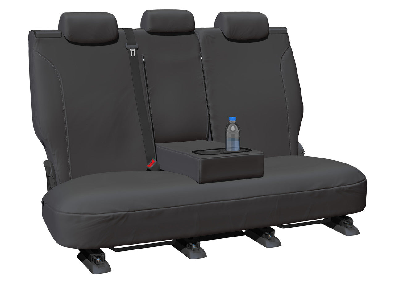 Super Tough Canvas Rear Charcoal Seat Covers Suits Triton 2015-2023 in Charcoal
